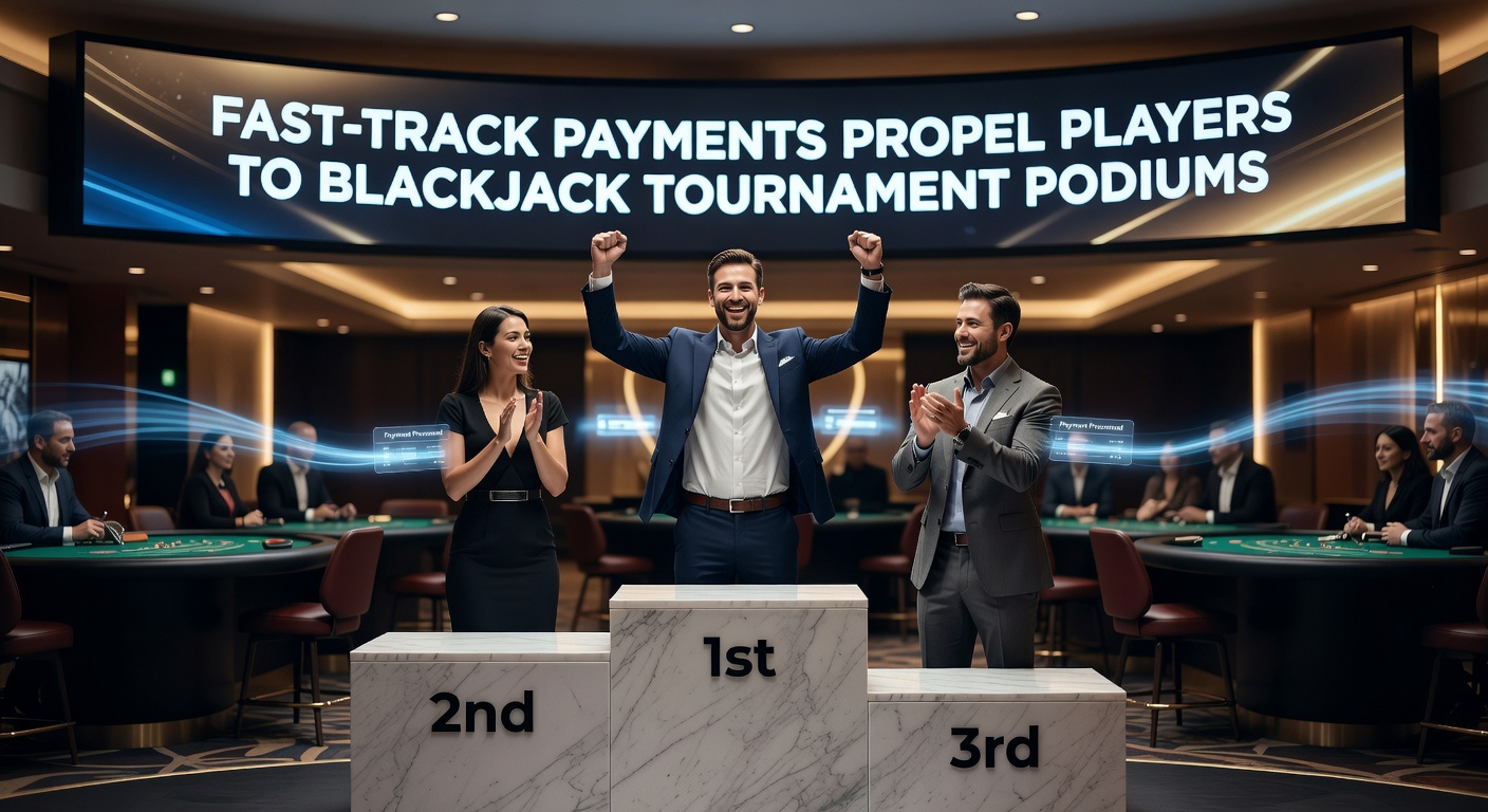 Nahaufnahme einer schnellen Zahlungstransaktion auf Smartphone während eines Blackjack-Turniers